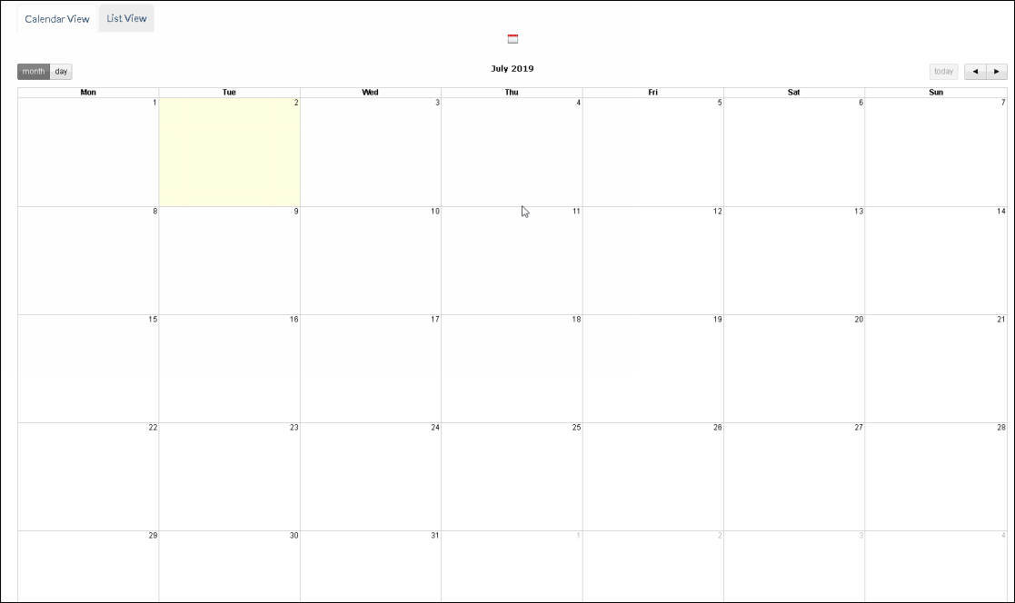 Month View